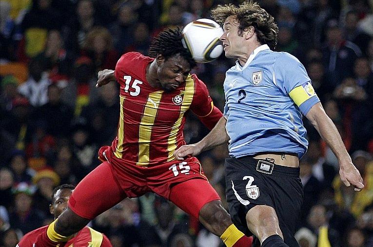 Quarter Final action between Uruguay and Ghana