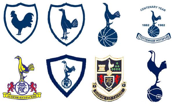 Tottenham Hotspur Club Crests 1921 to 2011