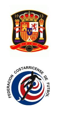 Spain & Costa Rica football logos