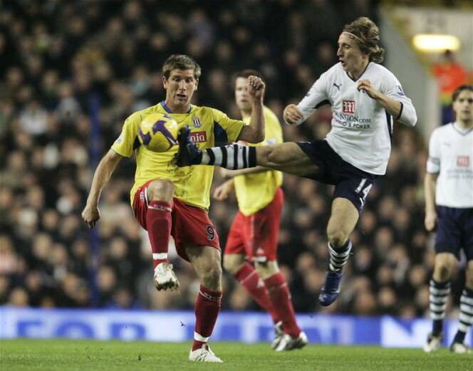 Luka Modric for Spurs in their 3-1 win over Stoke City at White Hart Lane