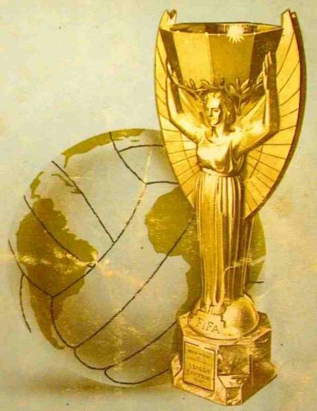 The Jules Rimet Trophy - won outright by Brazil in 1970