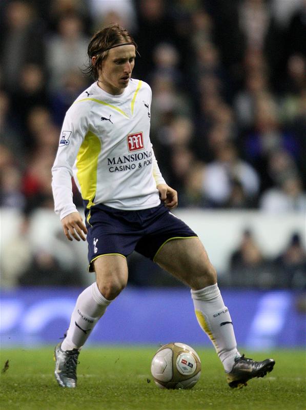 Luka Modric of Tottenham Hotspur against Bolton Wanderers