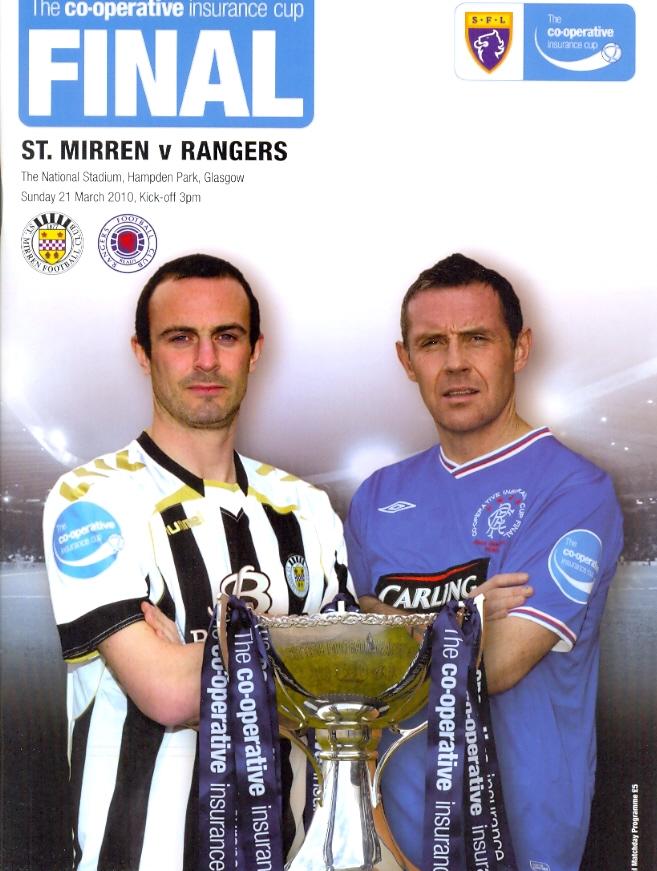 Scottish League Cup Final 2010 programme