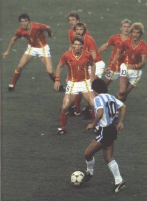 Maradona against Belgium