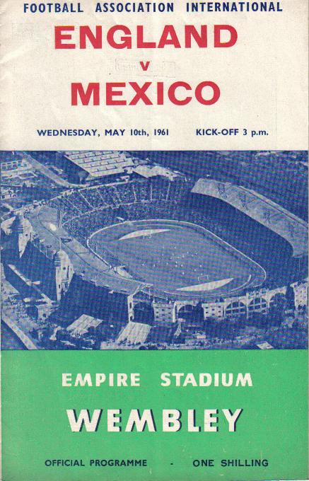 England v Mexico, May 1961
