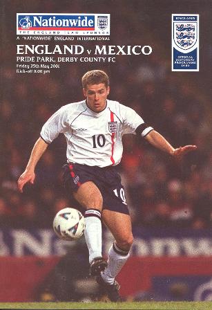 England v Mexico, May 2001
