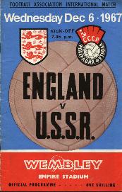 England v Soviet Union (USSR), December 1967