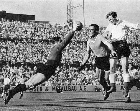 England v Uruguay, 1954 World Cup Finals, Basle, Switzerland