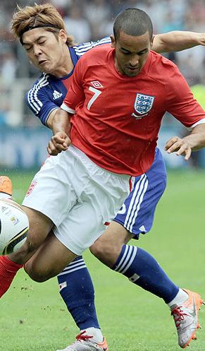 England's Theo Walcott against Japan