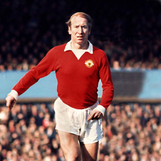 Manchester United's Bobby Charlton was a member of England's 1958, 1962, 1966 & 1970 World Cup Finals squads