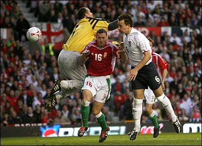 John Terry scores for England against Hungary