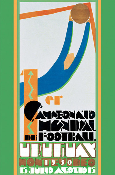 Poster for the 1930 World Cup Finals Uruguay