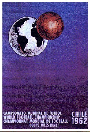 Poster for the 1962 World Cup Finals Chile