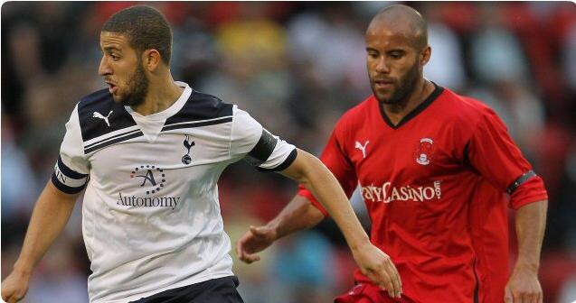 Adel Taarabt in action for Spurs XI at Leyton Orient