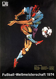 Poster for the 1974 World Cup Finals West Germany