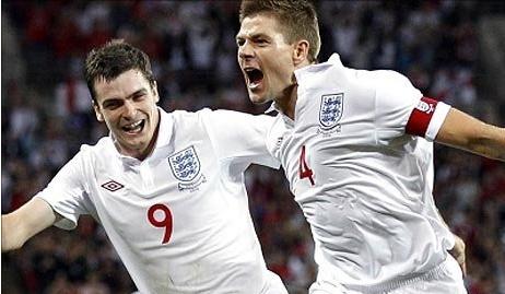 Steven Gerrard scored twice against Hungary in August 2010