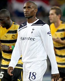 Jermain Defoe in Champions League action against BSC Young Boys