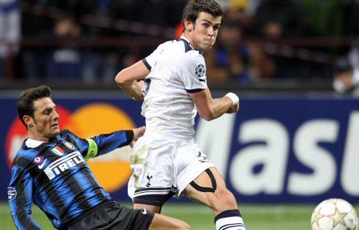 Gareth Bale scores a hat-trick against Inter Milan at the San Siro Stadium, UEFA Champions League, October 2010