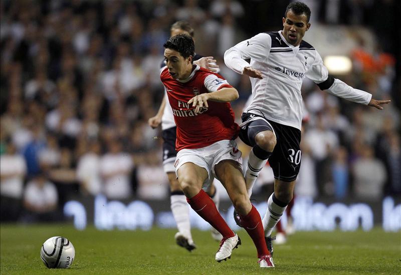 Sandro in action for Tottenham Hotspur against Arsenal