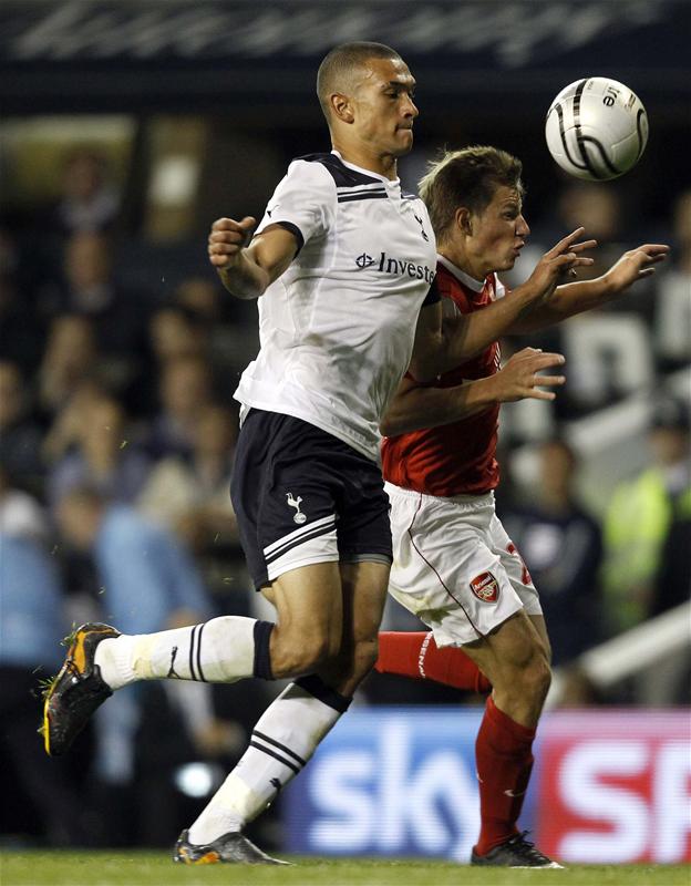 Stephen Caulker in action for Tottenham Hotspur against Arsenal
