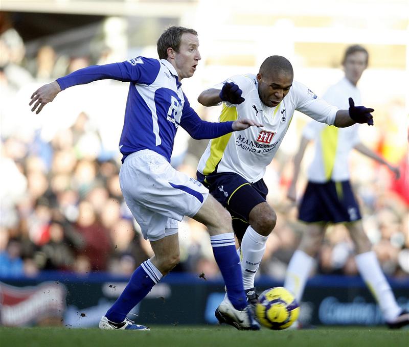 Wilson Palacios in action for Tottenham Hotspur at Birmingham City