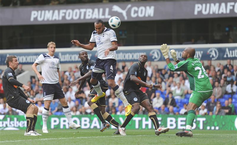 Action from Tottenham Hotspur v Wigan Athletic, August 2010