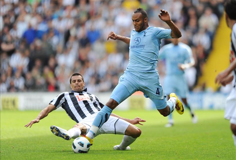 Younes Kaboul of Tottenham Hotspur in action against West Bromwich Albion, September 2010