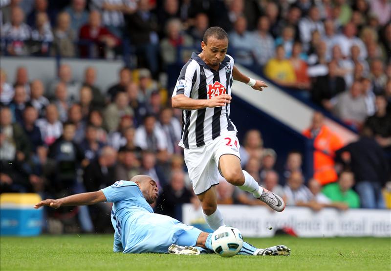 Wilson Palacios of Tottenham Hotspur in action against West Bromwich Albion, September 2010