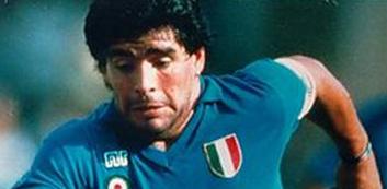 Diego Maradona of Argentina & Napoli