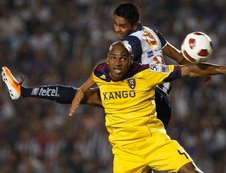CONCACAF Champions League Final 2011 action between Real Salt Lake and Monterrey