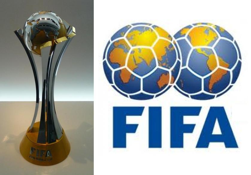 Club World Cup trophy & FIFA logo