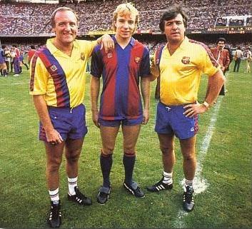 Scotland's Steve Archibald with Barcelona