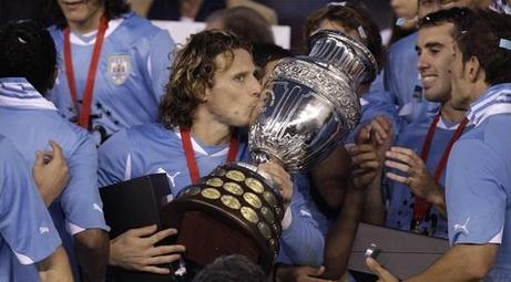 Diego Forlan's Uruguay 2011 Copa America winners