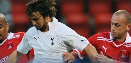 Niko Kranjcar in action for Spurs in their 4-1 win at Leyton Orient, July 2011