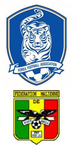 South Korea & Mali football logos
