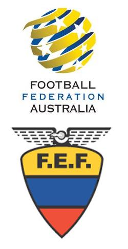 Australia & Ecuador football logos