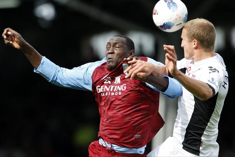 2011-12 Premier League action between Fulham and Aston Villa