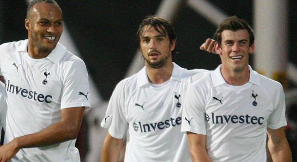 Younes Kaboul, Niko Kranjcar & Gareth Bale