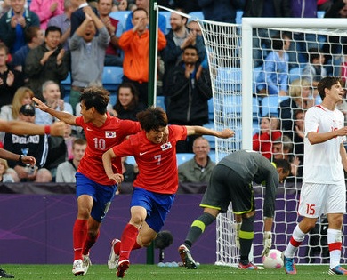 Group B: South Korea 2-1 Switzerland								