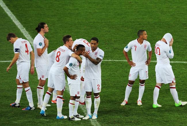 Action from Euro 2012 England v Italy
