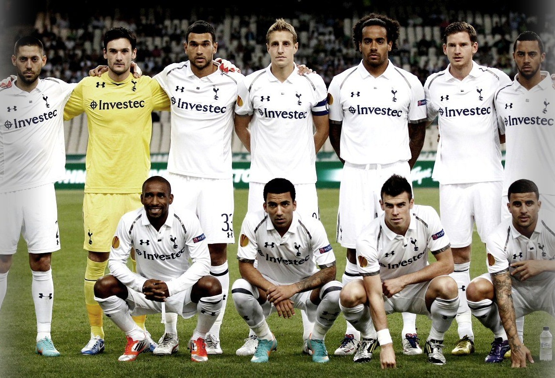 Tottenham Hotspur starting XI away to Panathinaikos, October 2012