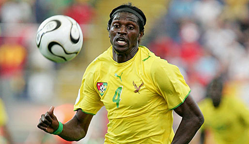 Emmanuel Adebayor in action for Togo