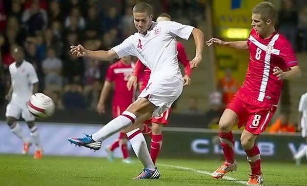 Englands Jack Rodwell in action against Serbia