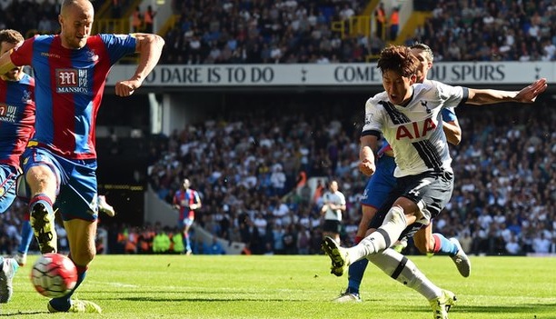 Son scores the winner for Tottenham v Palace, September 2015
