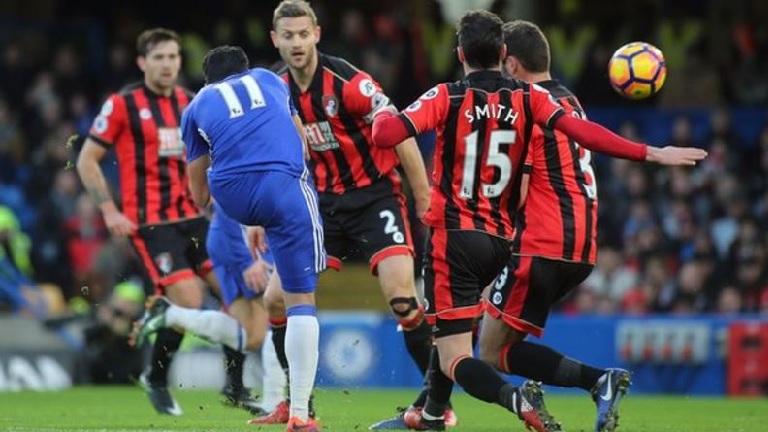 Action from Chelsea 2-0 AFC Bournemouth, December 2016