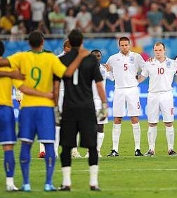 England v Brazil in Doha, November 2009