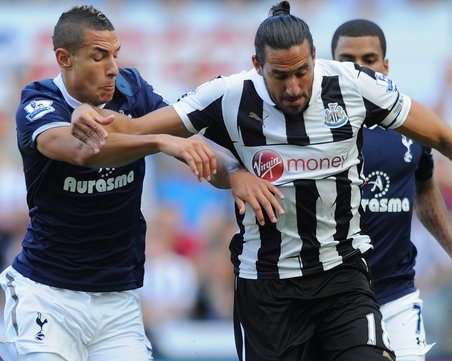 Action from Newcastle United 2-1 Tottenham Hotspur, August 2012