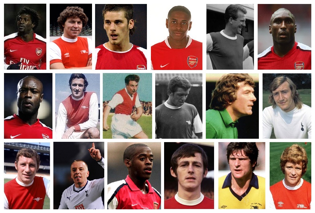 They played for Spurs & Arsenal