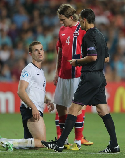 U21 action between England & Norway