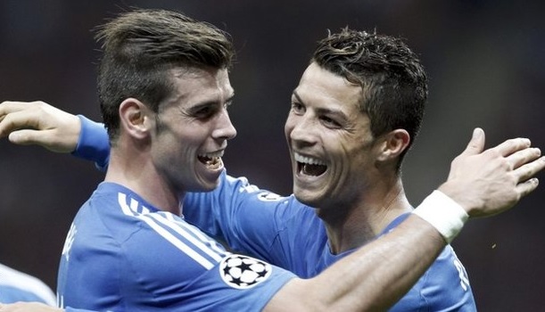 Gareth Bale & Cristiano Ronaldo of Real Madrid